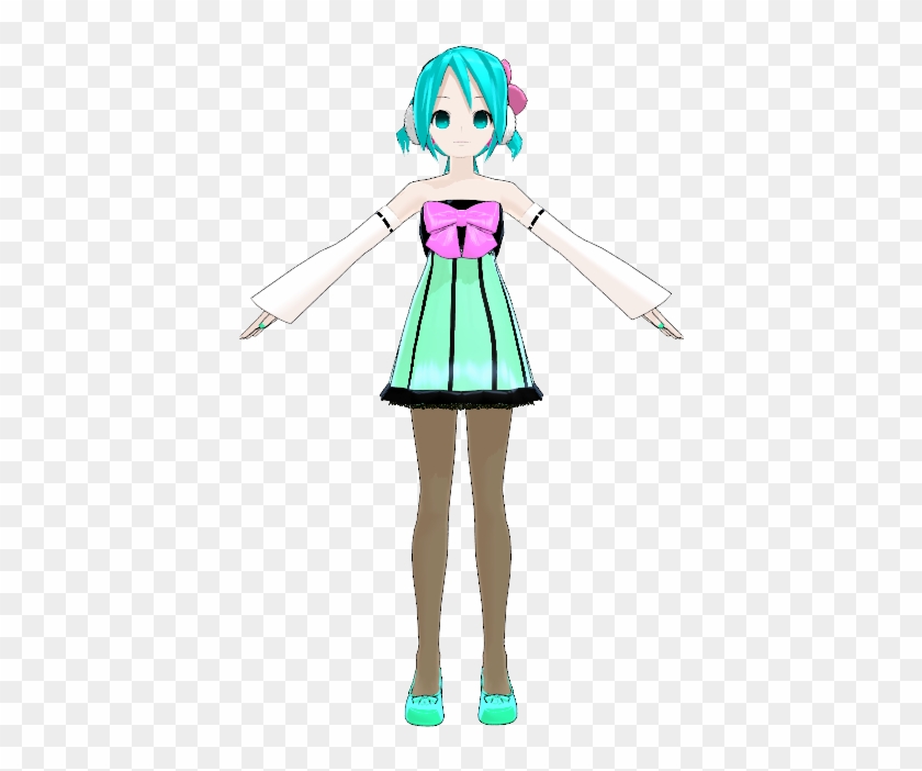 Miku Hatsune Model - Cartoon #495592