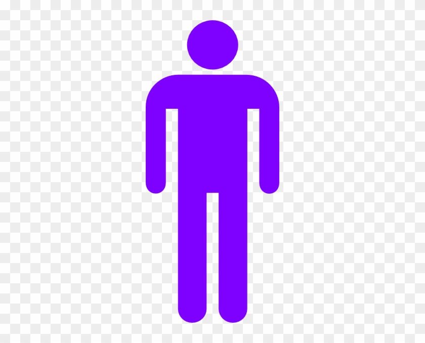Man Silhouette Clip Art At Clker - Person Icon Purple Png #495695