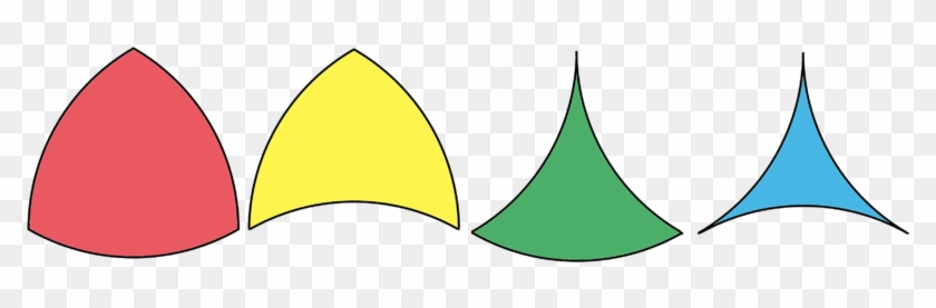 Triangle Clipart Curved - Circular Triangle Png #497210