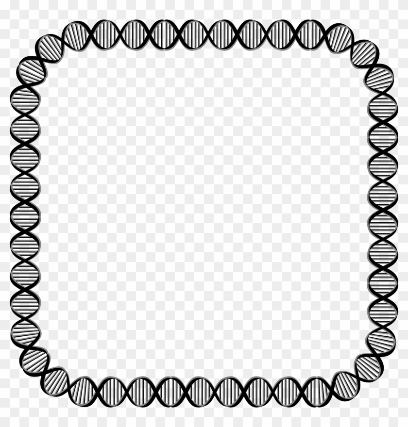 Rounded Square - Dna Border Clipart #497502