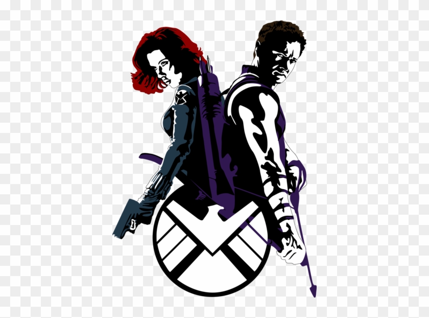 Very Cool Black Widow And Hawkeye By Mad42sam On Deviantart - Hawkeye And Black Widow Png #497591