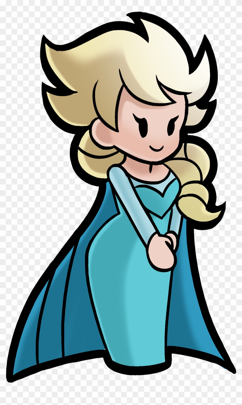 Super Paper Mario Paper Mario Super Smash Bros - Paper Mario Elsa #497806