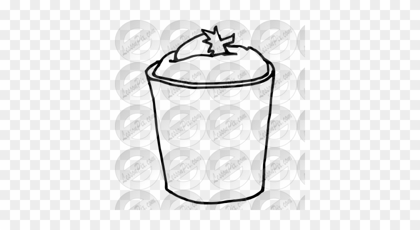 Yogurt Outline - Clip Art #498146