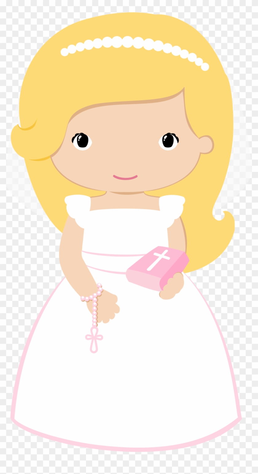 Resultado De Imagen De Imagen Dibujo Muñequitas Comunion - Communion Girl Clip Art #498602