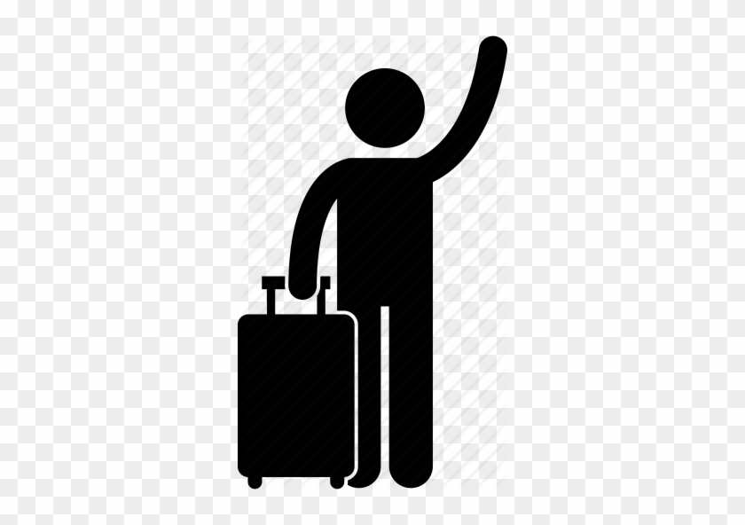 Person Icons Tourist - Person With Luggage Icon #499141