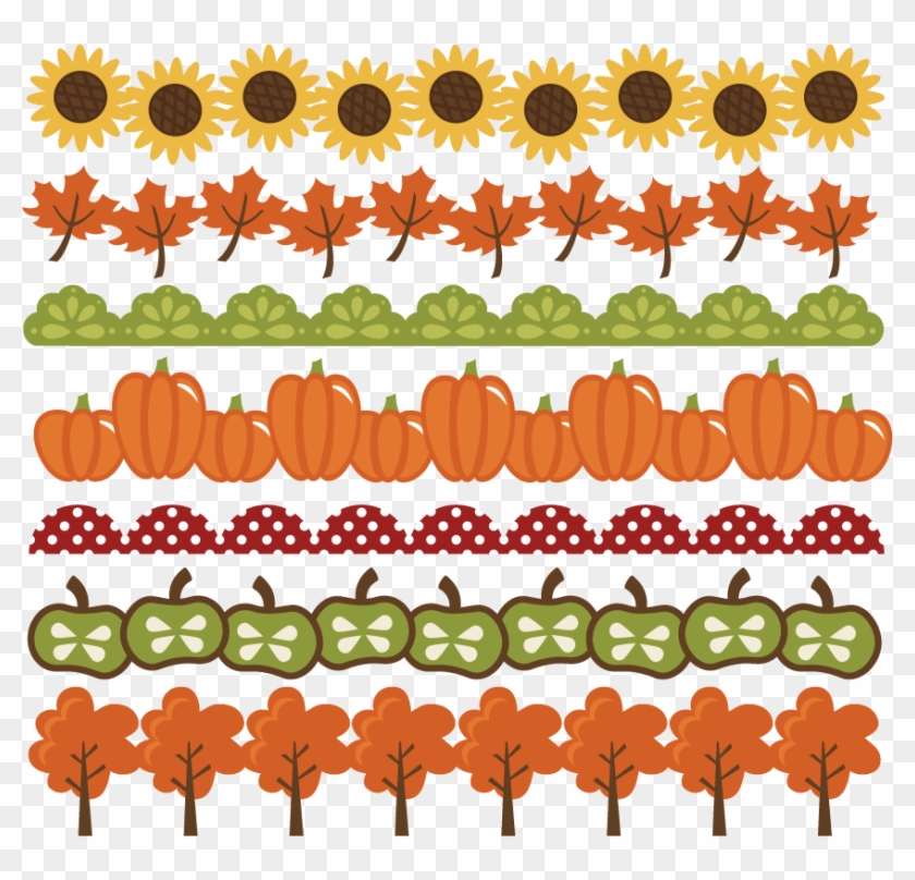 Large Fall-borders - Cute Fall Border Clipart #499286