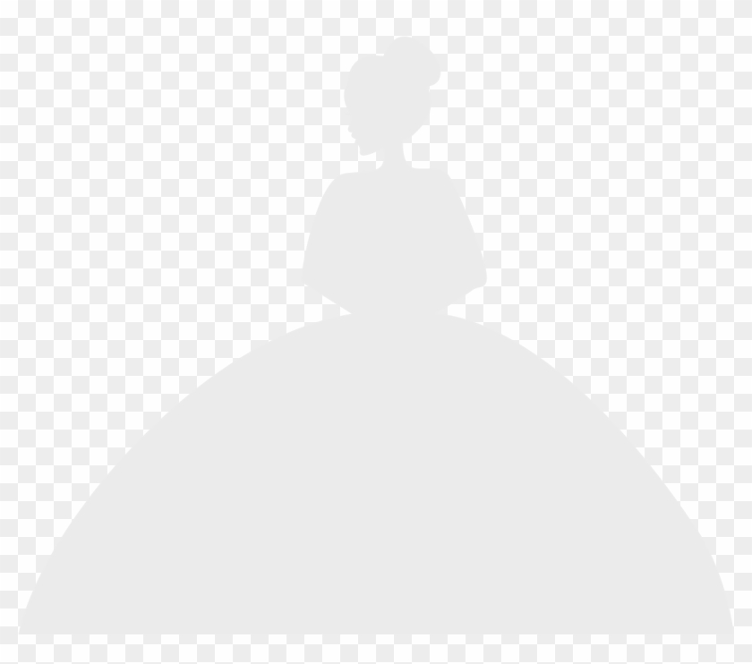 Wedding Dress Clipart Png - White Bride Silhouette Png #499726