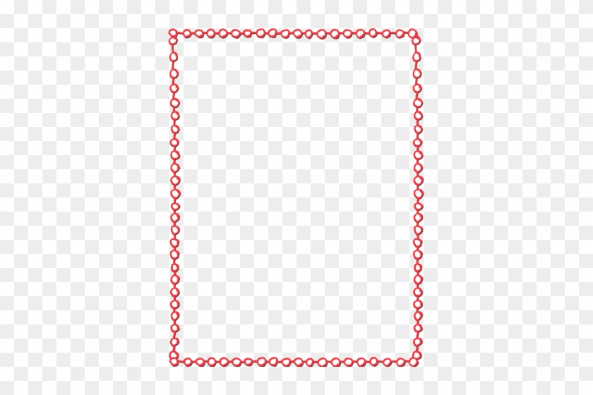 Circle Red - Heart Border Clipart #499760