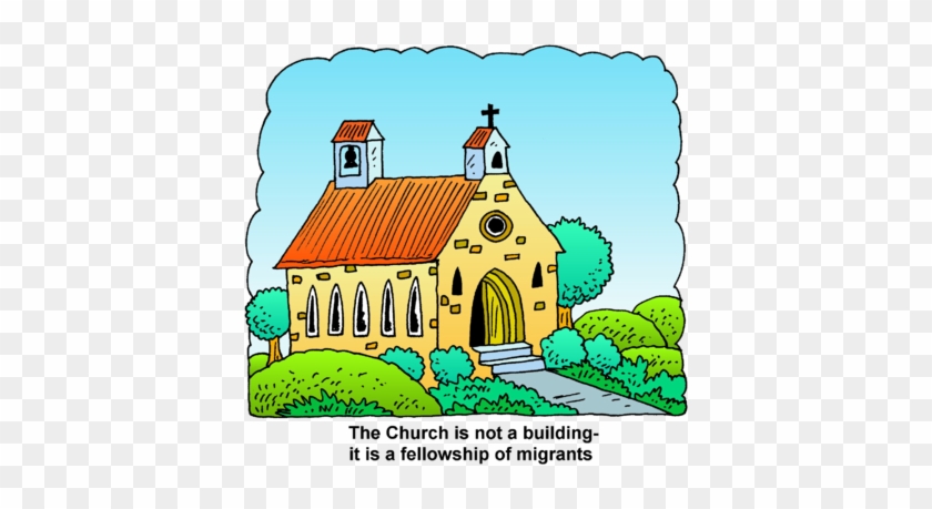 Light Brown Church - Clip Art #499792