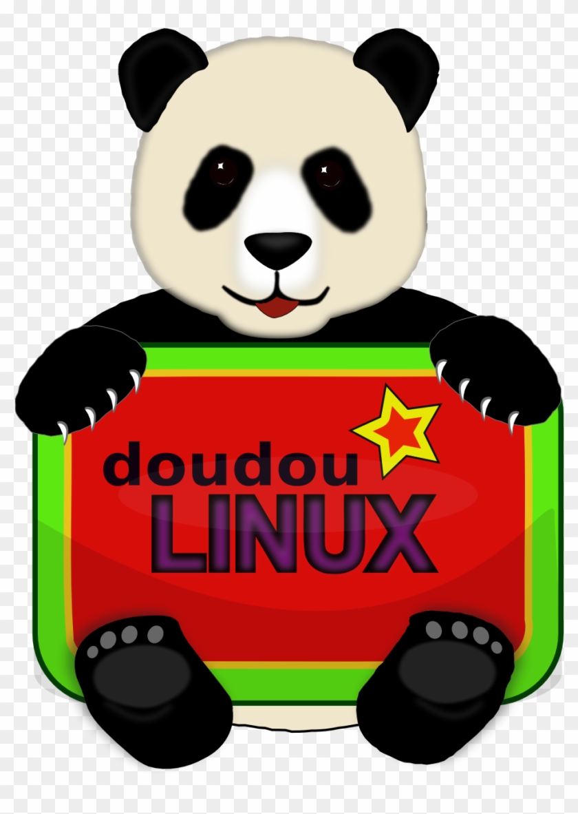 Geek Linux Doudou Logo Contest Black White Line Art - Geek Linux Doudou Logo Contest Black White Line Art #499999