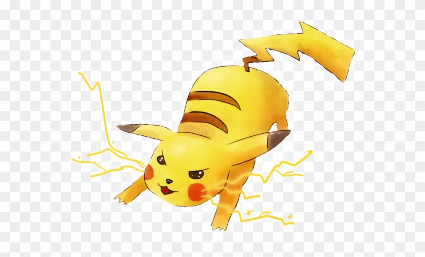 Pikachu Uses Thunderbolt By Clopina On Deviantart - Pikachu Using Thunderbolt Png #500377