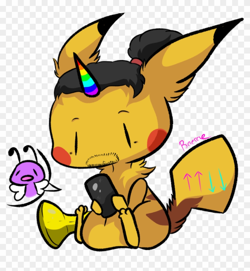 Xavier Woods Pikachu By Myumimon - Cartoon #500410