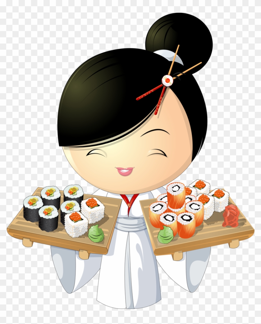 Sushi Girl 2 [преобразованный] - Vector Sushi #500683