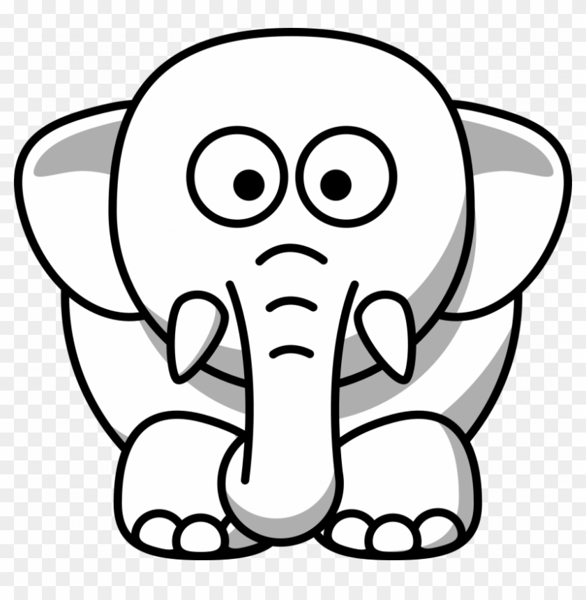 Crayon Clipart Black And White Free Download - Clip Art Animals Black And White #500881