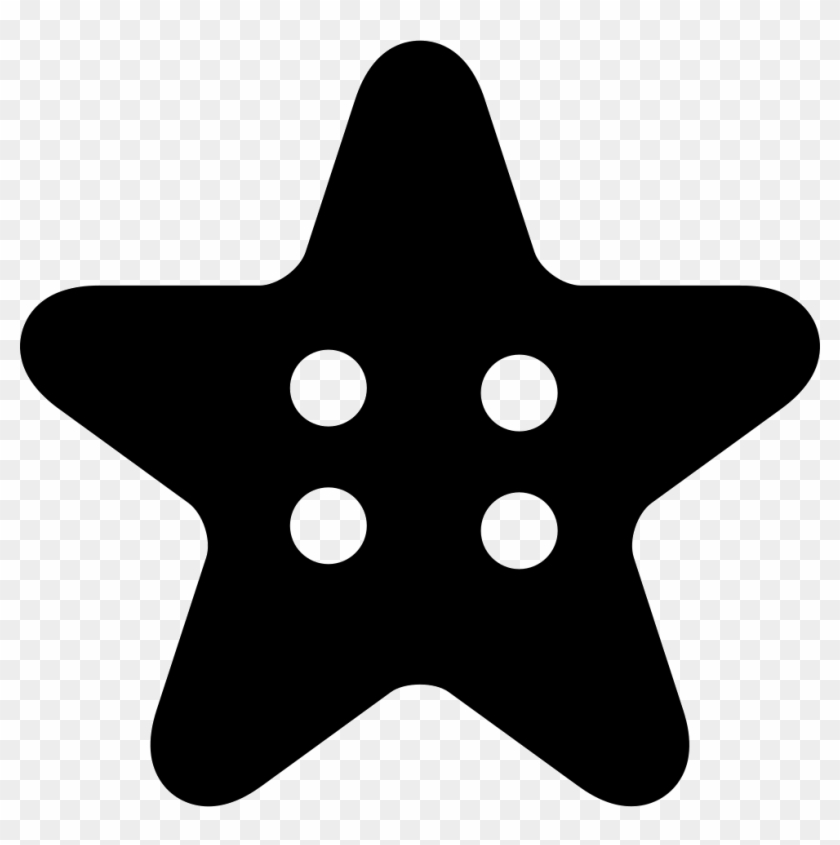 Clothes Button Png - Star Button Svg #500903
