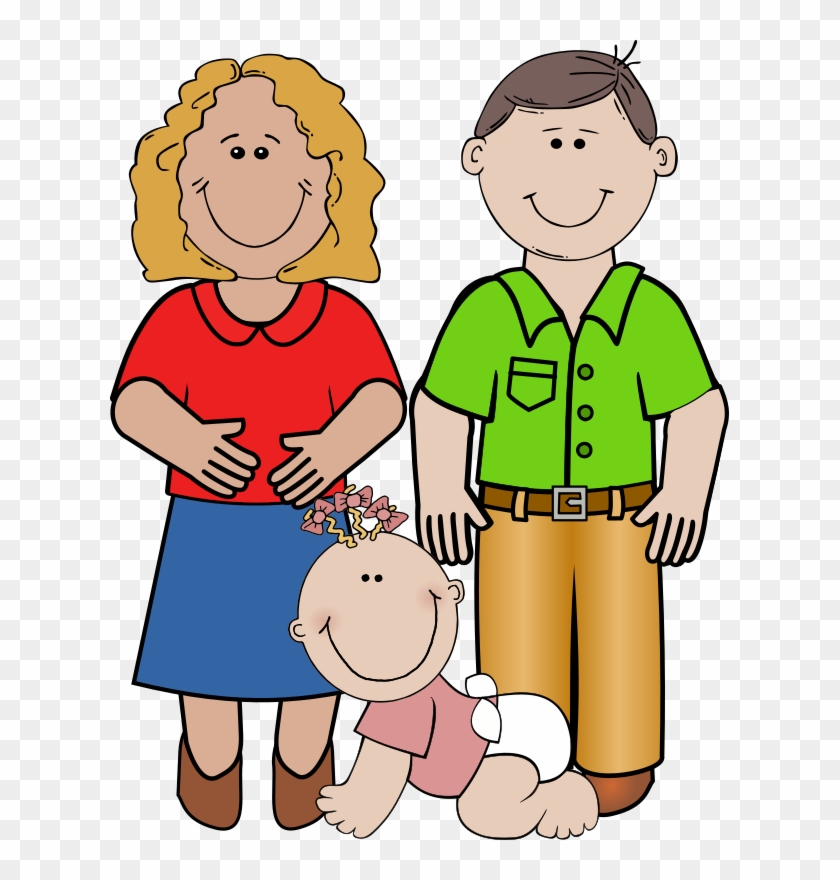 Baby Girl Crawling, Daddy Standing Png Image - Adult Clip Art #86000