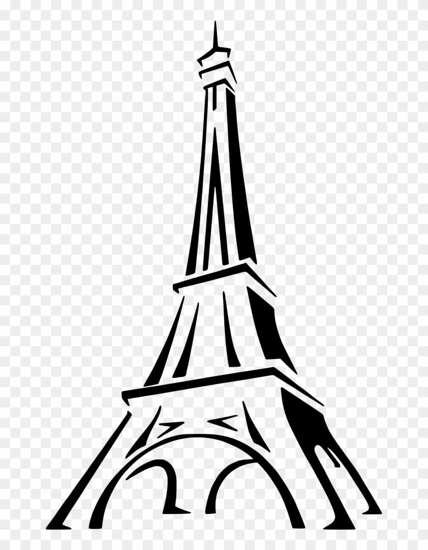 Medium Image - Eiffel Tower Drawing Easy #86129