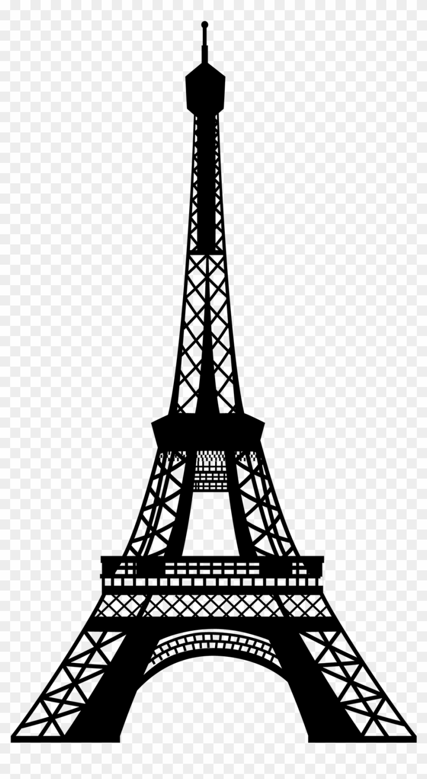 Eiffel Tower Silhouette Drawing - Eiffel Tower Png #86130