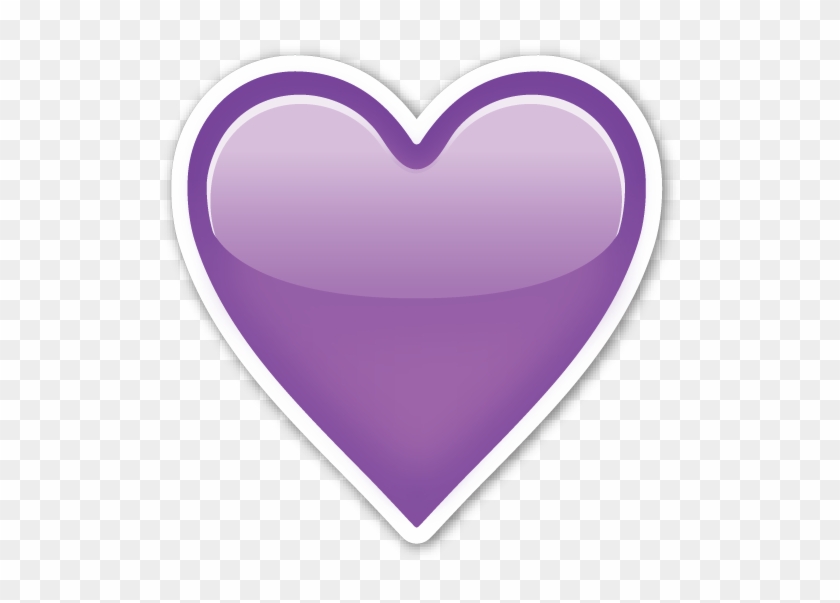 Hearts ‿✿⁀♡♥♡❤ - Purple Heart Emoji Png #87500
