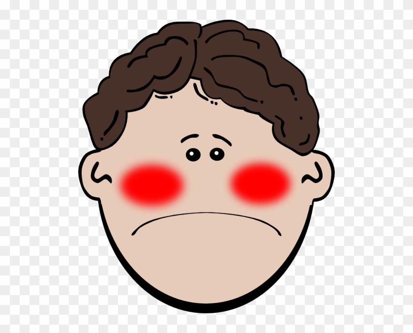 Sick Clip Art At Clker - Cartoon Face With Mustache #87508