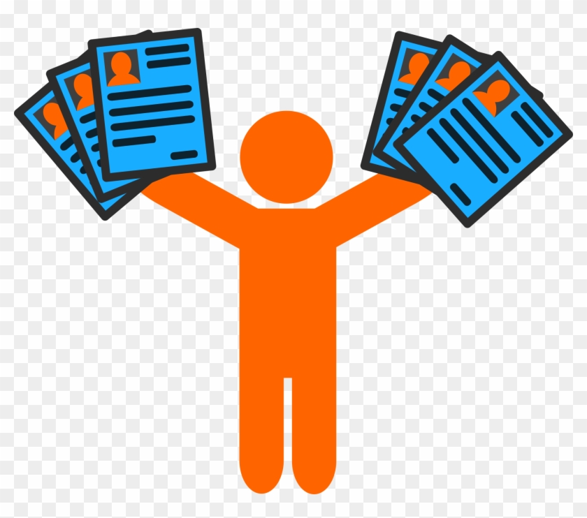 Creating A Resume And A Life To Get That Job - Handing Out Flyers Clipart #87538