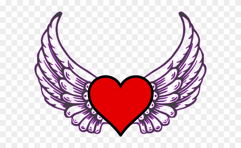 Heart - Cartoon Hearts With Wings #87660