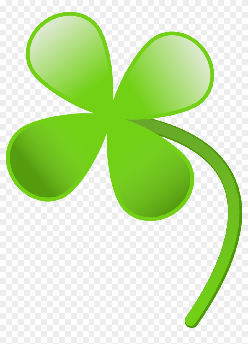 Rg 1 24 Four Leaves Clover Wall Paper Saint Patricks - Four Leaf Clover Clipart #88933