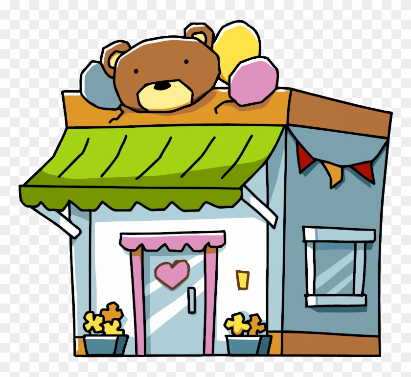 Shop Clipart Souvenir Pencil And In Color - Souvenir Shop Cartoon #89004
