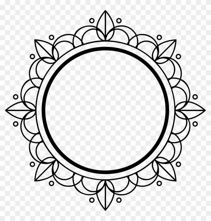 Big Image - Art Deco Circle Frame #89058