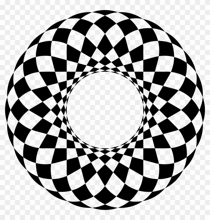 Art Deco Checkered Frame 2 - Symmetrical Art #89090