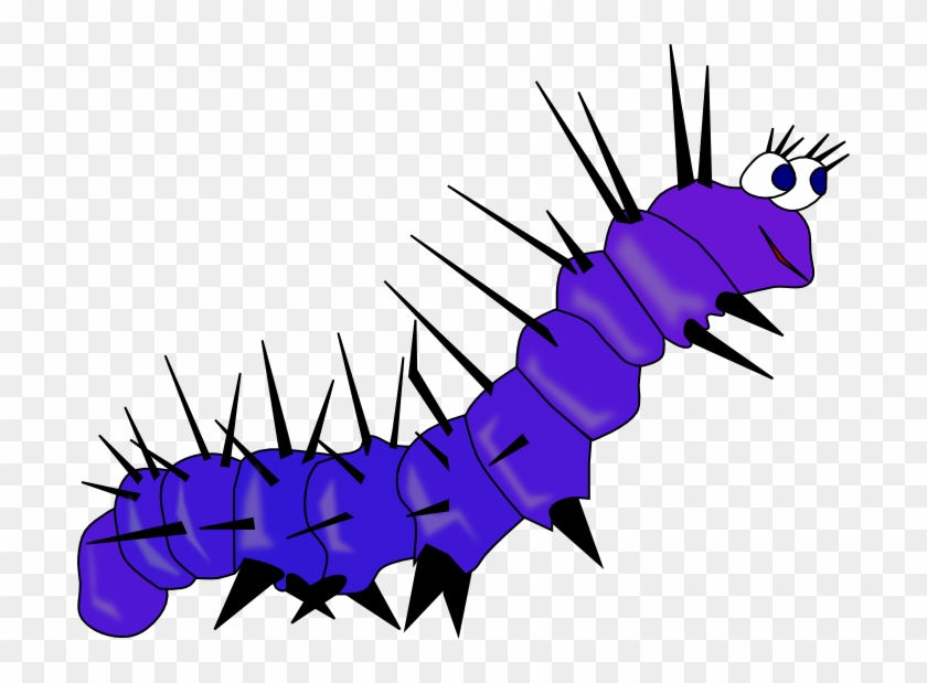 Blue Caterpillar - Catarpiller Clipart Png #89354