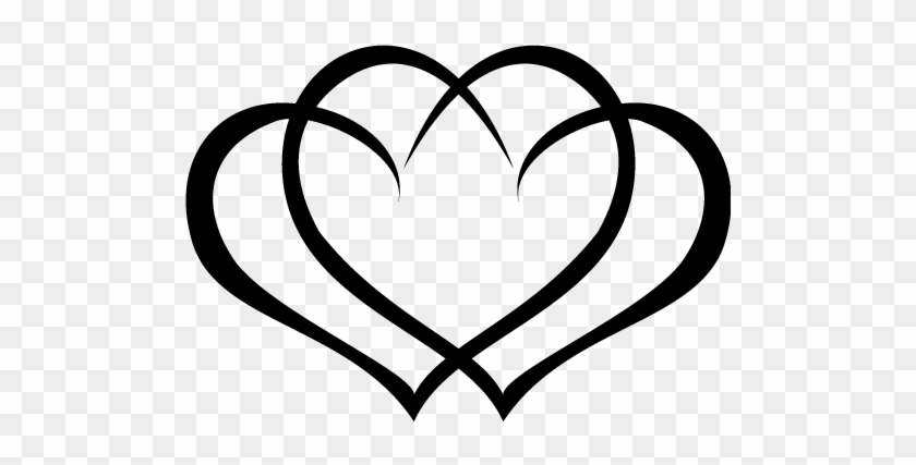 Heart Wedding Clipart - 3 Interlocking Hearts Tattoos #89601