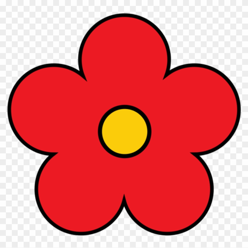 Simple Flower Cliparts Free Download Clip Art Free - Cute Red Flower Clipart #90372
