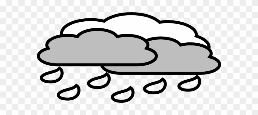Rain Clipart Cloudy - Cloudy Rain Sky Clipart #90396