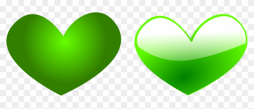 How To Set Use Green Heart 6 Svg Vector - Green Heart Clipart Png #90514