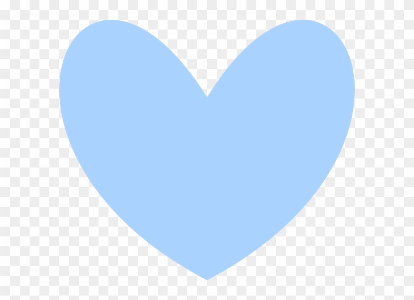 Solid Blue Heart Clip Art - Clip Art #91458