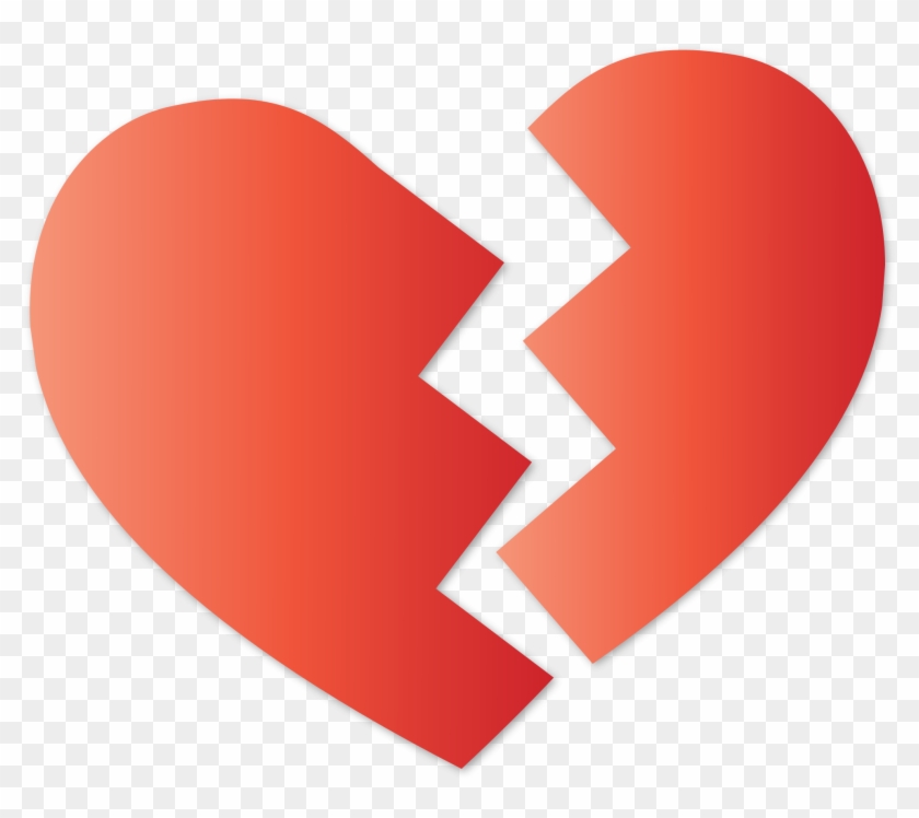Broken Heart Clipart Transparent - Broken Heart Transparent Background #91557