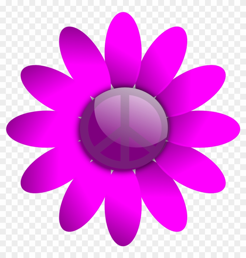Scalable Vector Graphics Peace Sign Flower 19 Scallywag - Design For Primary And Secondary Colours #92805