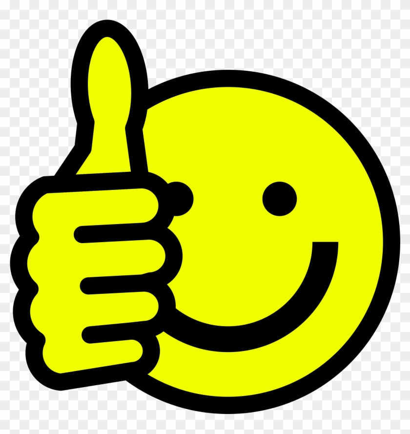 Get Your Message In Print - Thumbs Up Smiley Vector #94136