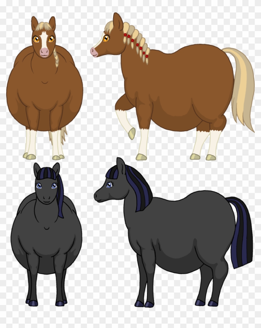 Fat Horse Characters By Soobel On Deviantart - Fat Horse Drawing #501374