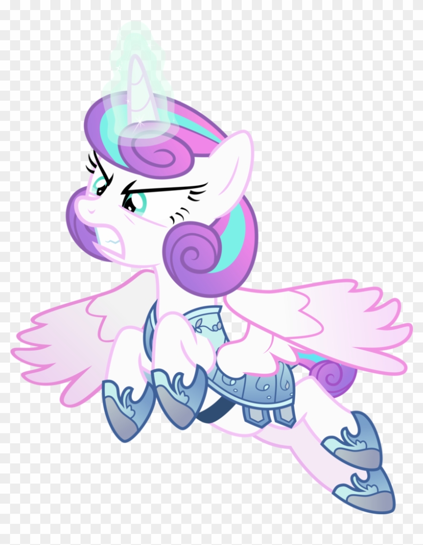 Alicorn, Angry, Armor, Artist - Flurry Heart In Armor #501608