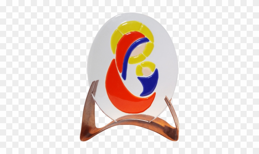 Oval Virgin Mary With Child Jesus - Jesus #502913
