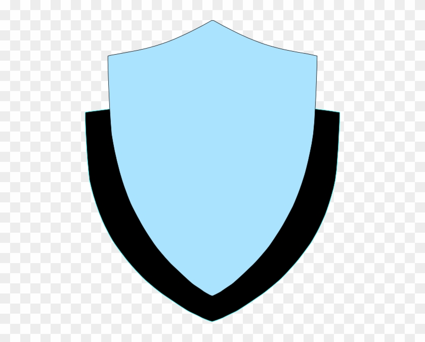 Sky Blue Shield W/flank Clip Art At Clker - Portable Network Graphics #502933