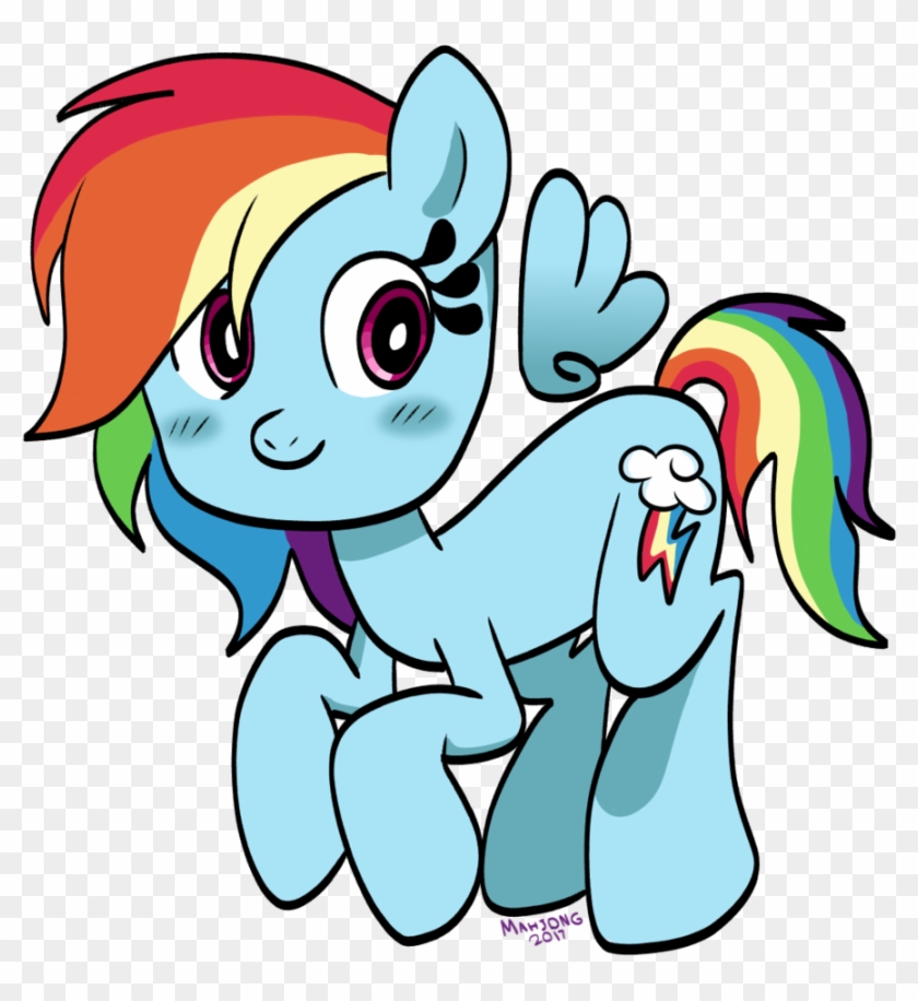 Mahjong-jongara, Rainbow Dash, Safe, Simple Background, - Cartoon #503778