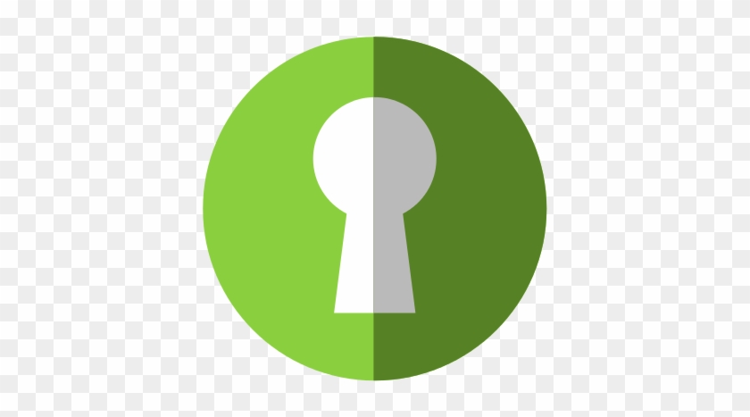 Key Hole Icon - Vector Graphics #504550