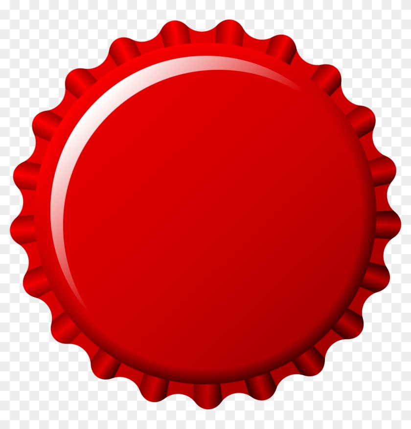 Vector Hand Painted Bottle Cap - Vector Hand Painted Bottle Cap #505694