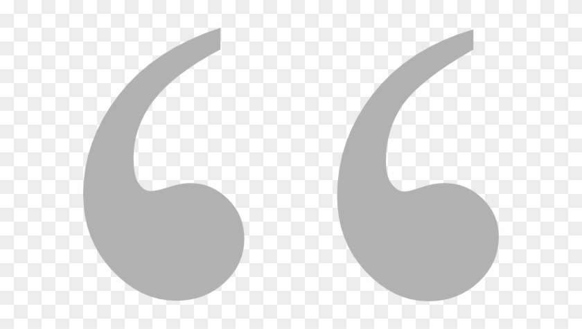 Gray Quotation Marks Clip Art At Clker - Gray Quotation Marks #506209