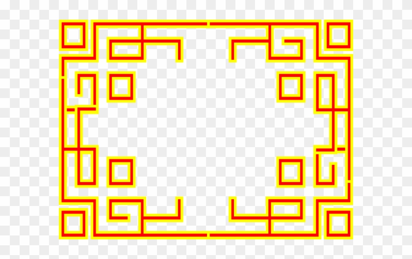 Lengkap Merah Garis Kuning Clip Art - Gambar Garis Tepi Kaligrafi #507112