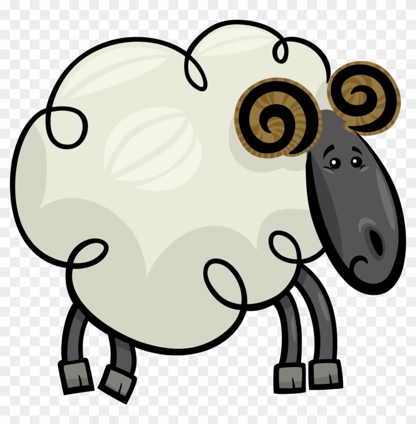 Saanen Goat Sheep Cartoon Clip Art - Saanen Goat Sheep Cartoon Clip Art #508381