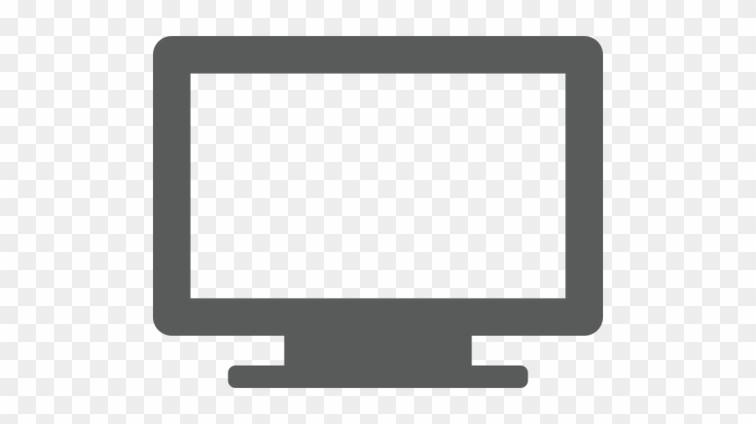 Computer Monitor Symbol Vector Illustration - Computer Screen Clipart #508464